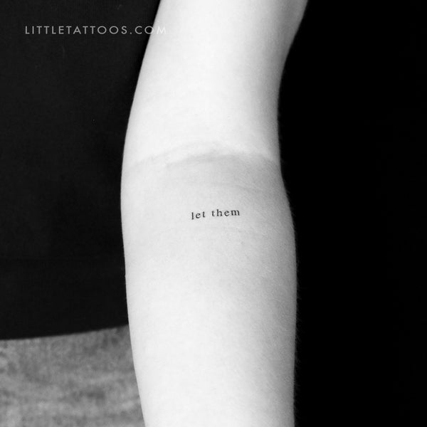 Serif Let Them Temporary Tattoo - Set of 3