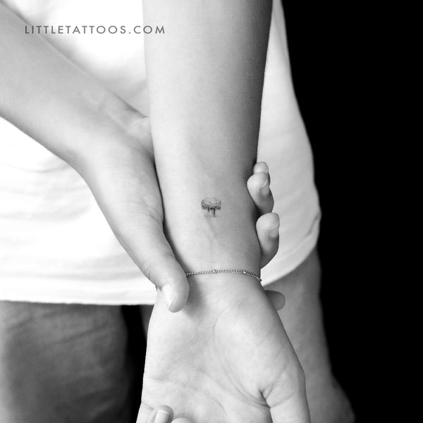 Atomic Bomb Mushroom Temporary Tattoo - Set of 3