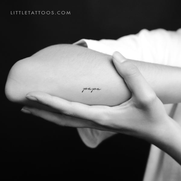 Little Papa Temporary Tattoo - Set of 3