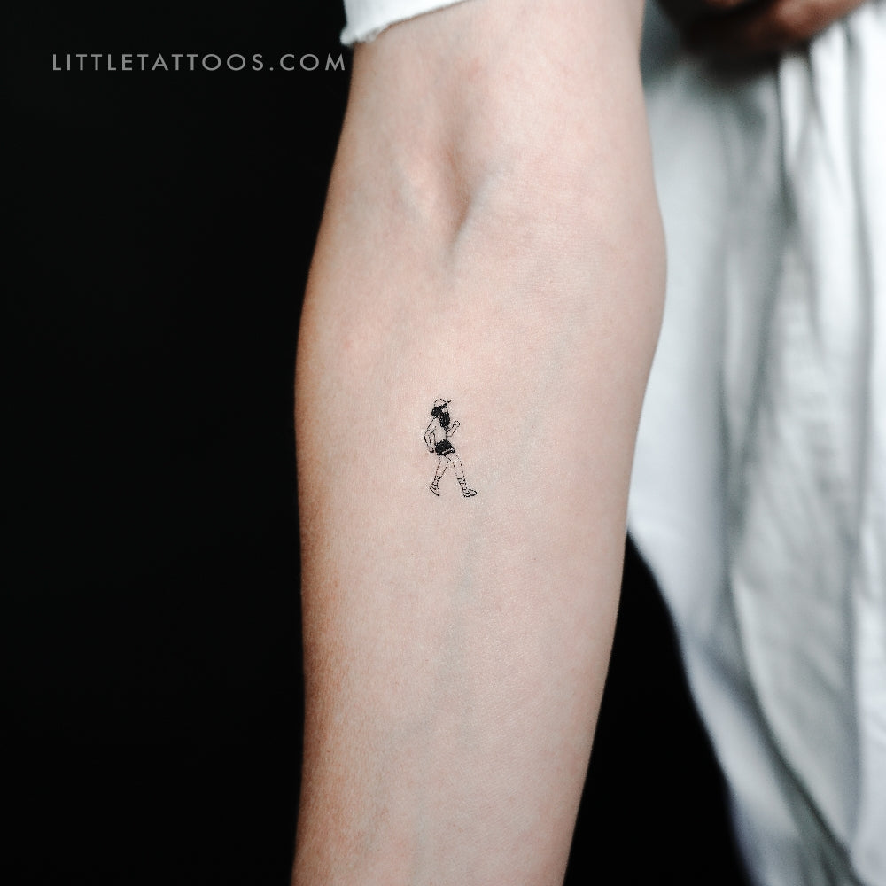 Run Forrest Run Temporary Tattoo - Set of 3