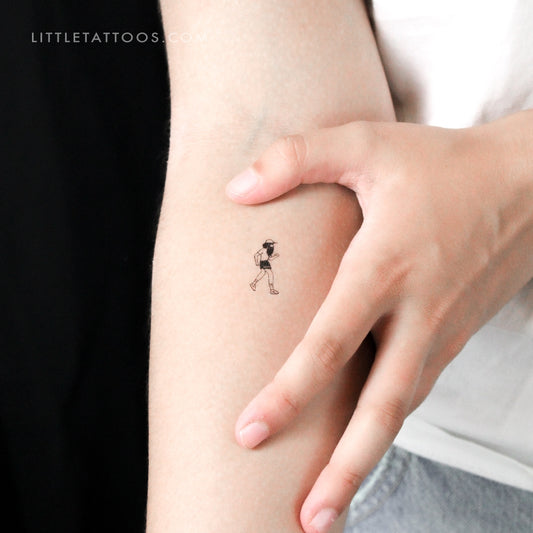 Tatuaje temporal "Corre, Forrest, corre" - Juego de 3