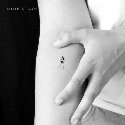 Tatuaje temporal "Corre, Forrest, corre" - Juego de 3