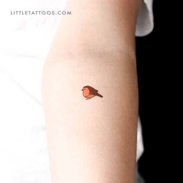 Robin Bird Temporary Tattoo - Set of 3