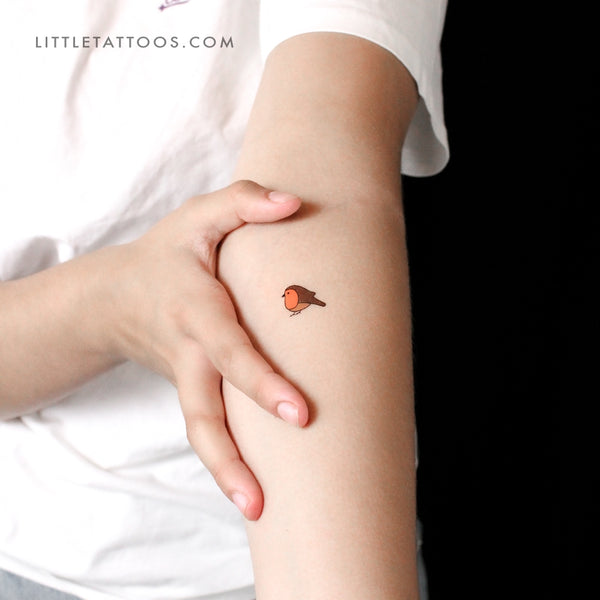 Robin Bird Temporary Tattoo - Set of 3