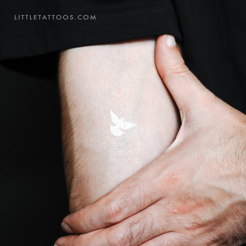 White Dove Temporary Tattoo - Set of 3