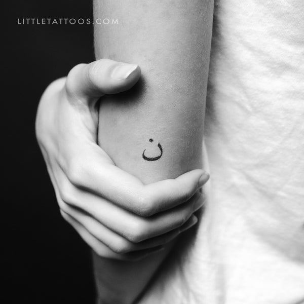 Noon Letter Temporary Tattoo - Set of 3