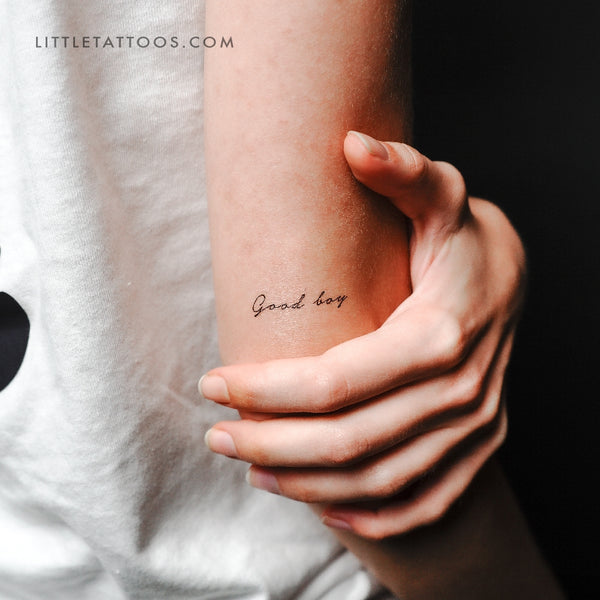 Good Boy Temporary Tattoo - Set of 3