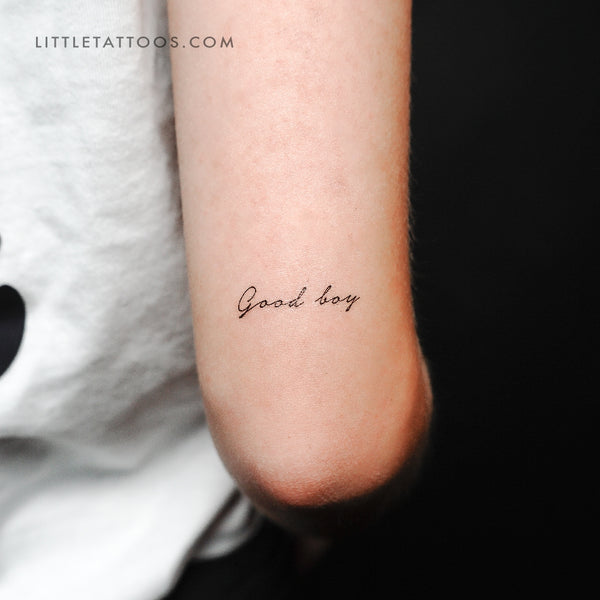 Good Boy Temporary Tattoo - Set of 3