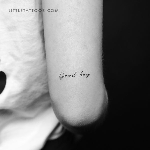 Good Boy Temporary Tattoo - Set of 3