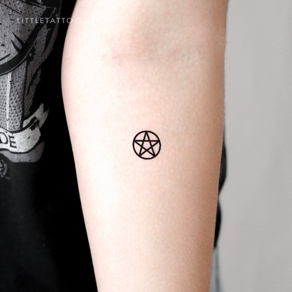 Pentacle Temporary Tattoo - Set of 3
