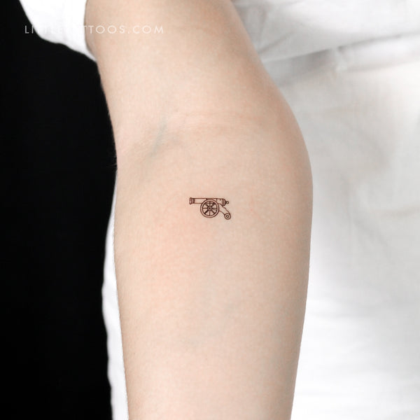 Cannon Temporary Tattoo - Set of 3
