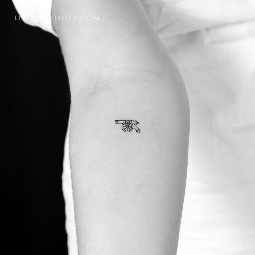 Tatuaje temporal de cañón - Juego de 3
