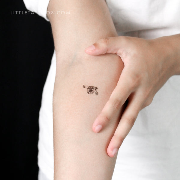 Cannon Temporary Tattoo - Set of 3