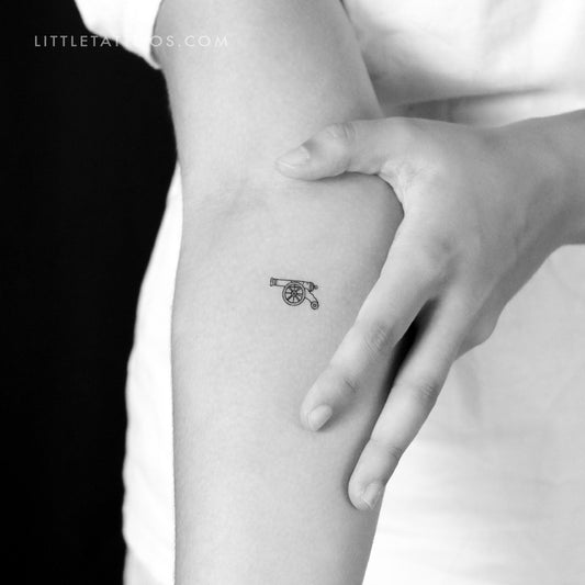 Tatuaje temporal de cañón - Juego de 3