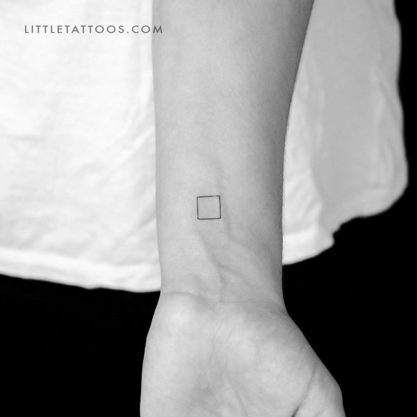 Little Square Temporary Tattoo - Set of 3