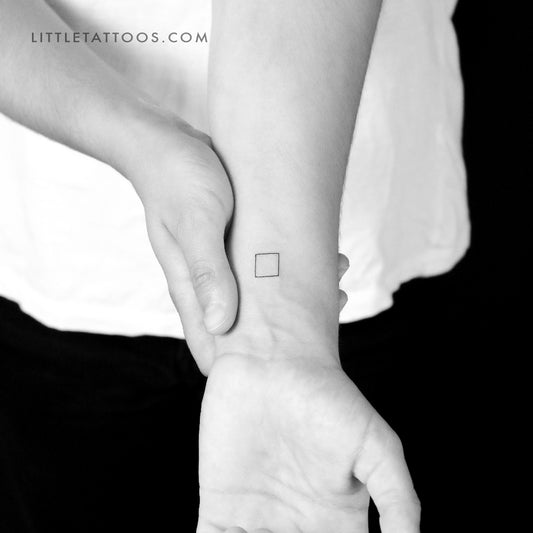 Tatuaje temporal de cuadrado pequeño - Juego de 3