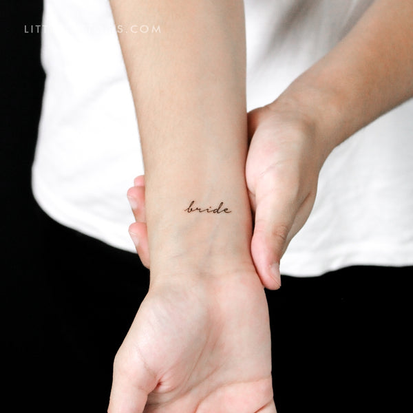 Bride Temporary Tattoo - Set of 3