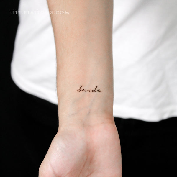 Bride Temporary Tattoo - Set of 3