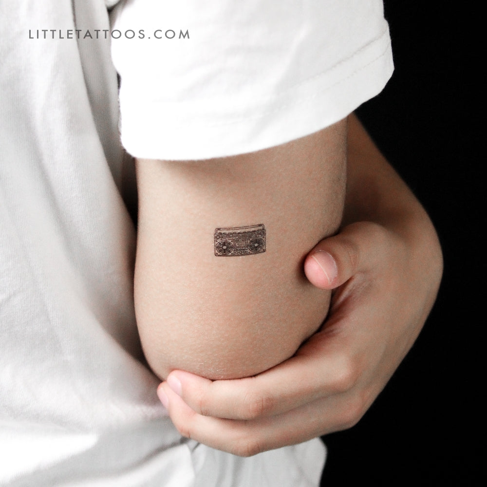 Tatuaje temporal de Boom Box - Juego de 3