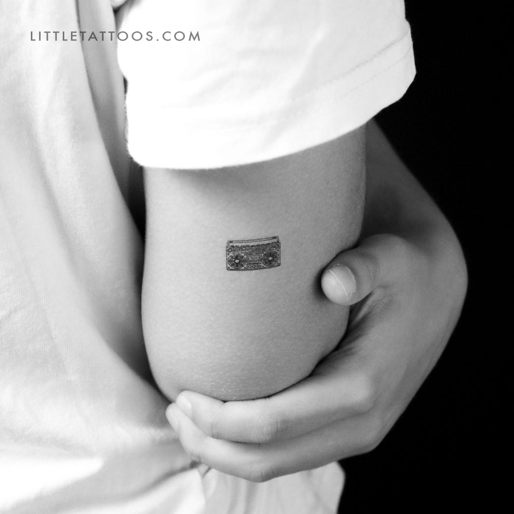 Tatuaje temporal de Boom Box - Juego de 3