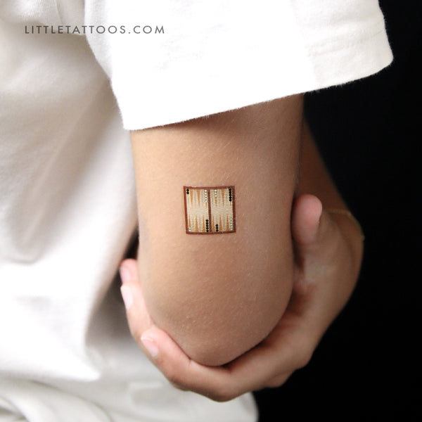 Backgammon Temporary Tattoo - Set of 3