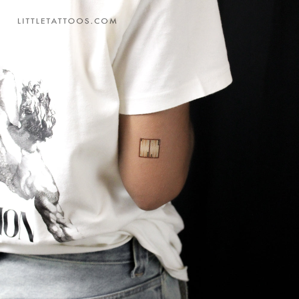 Backgammon Temporary Tattoo - Set of 3