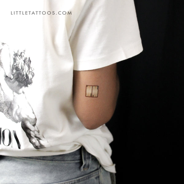 Backgammon Temporary Tattoo - Set of 3