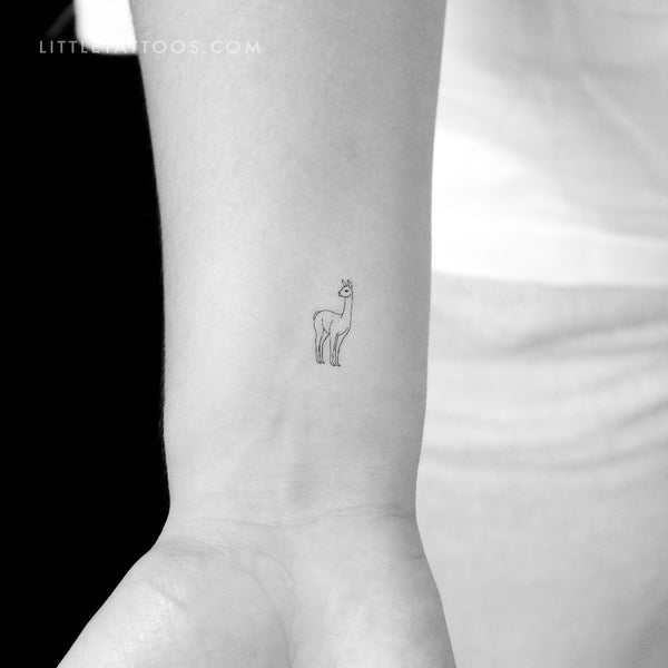 Small Vicuña Temporary Tattoo - Set of 3
