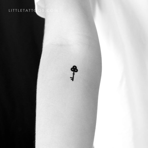 Vintage Key Temporary Tattoo - Set of 3