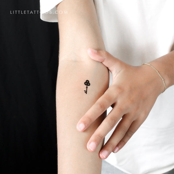 Vintage Key Temporary Tattoo - Set of 3