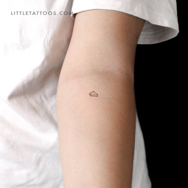Little Pie Slice Temporary Tattoo - Set of 3