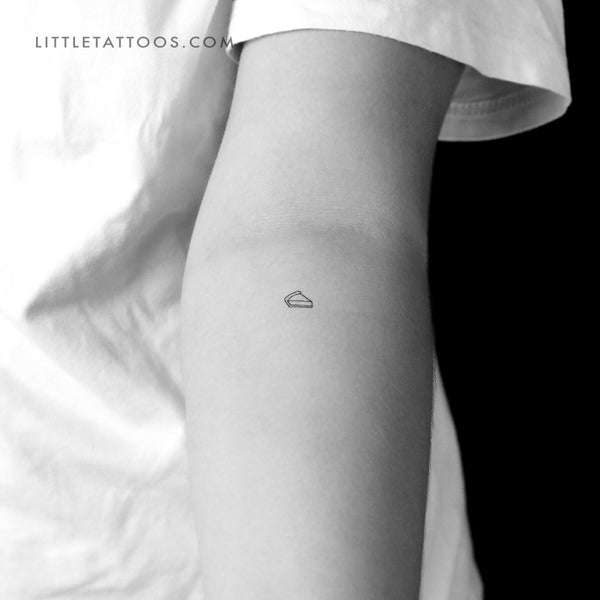 Little Pie Slice Temporary Tattoo - Set of 3
