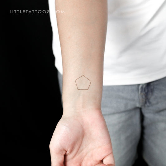 Pentagon Temporary Tattoo - Set of 3