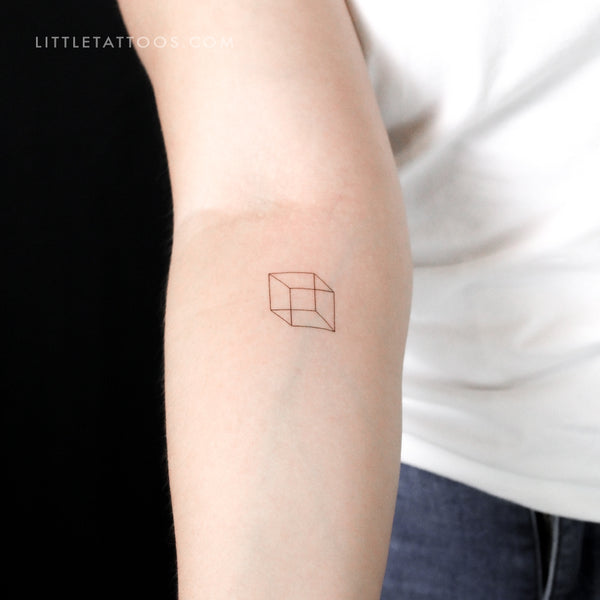 Cube Temporary Tattoo - Set of 3