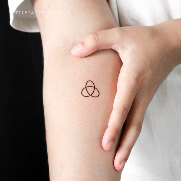 Trefoil Knot Temporary Tattoo - Set of 3