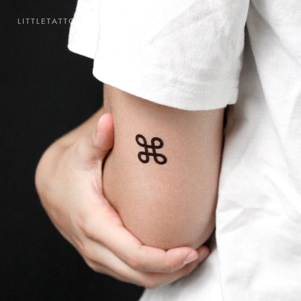 Looped Square Temporary Tattoo - Set of 3