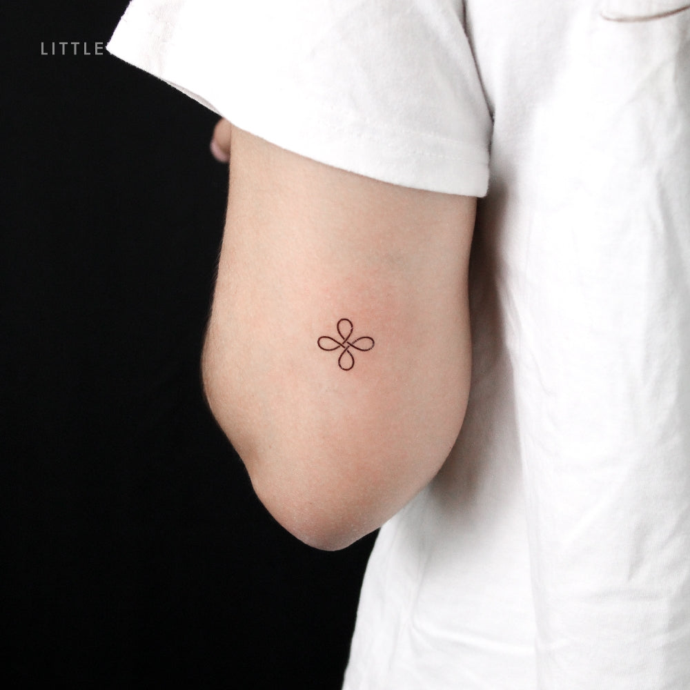 Tatuaje temporal del símbolo celta de la buena suerte (juego de 3)