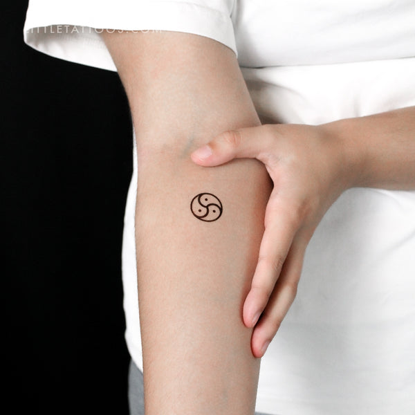 BDSM Triskelion Temporary Tattoo - Set of 3