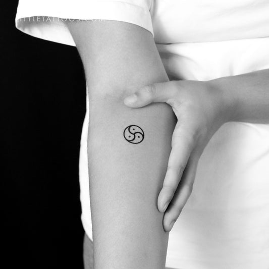 Tatuaje temporal de triskelion BDSM - Juego de 3