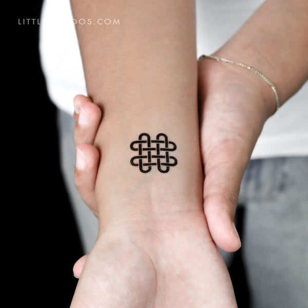 Quadruple Solomon's Knot Temporary Tattoo - Set of 3