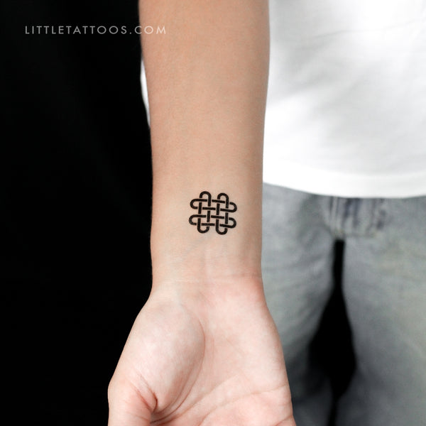 Quadruple Solomon's Knot Temporary Tattoo - Set of 3