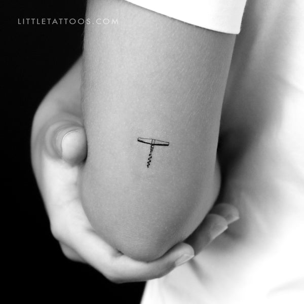 Corkscrew Temporary Tattoo - Set of 3