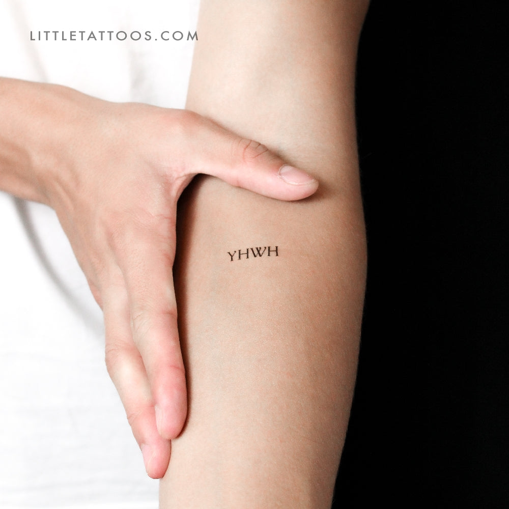 Tatuaje temporal de YHWH - Juego de 3