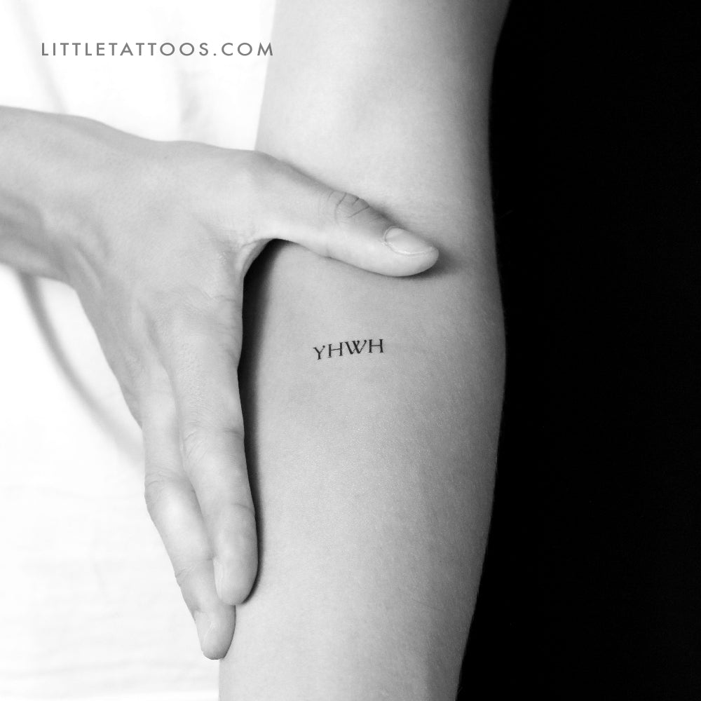 Tatuaje temporal de YHWH - Juego de 3