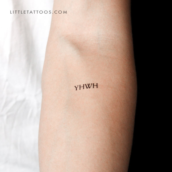 YHWH Temporary Tattoo - Set of 3
