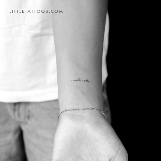 Andante Temporary Tattoo - Set of 3