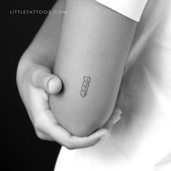 Fusilli Pasta Temporary Tattoo - Set of 3