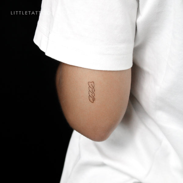 Fusilli Pasta Temporary Tattoo - Set of 3