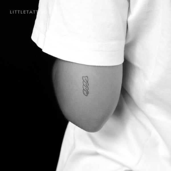 Fusilli Pasta Temporary Tattoo - Set of 3
