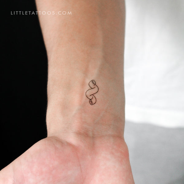 Cavatappi Pasta Temporary Tattoo - Set of 3